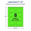 image:imageAvery Printable Rectangle Scalloped Labels Sure Feed Technology 2 x 3 Neon Green Labels PrinttoTheEdge LaserInkjet Printable 80 Total Great for Mailing and Candles320 labels