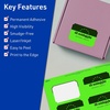 image:imageAvery Printable Rectangle Scalloped Labels Sure Feed Technology 2 x 3 Neon Green Labels PrinttoTheEdge LaserInkjet Printable 80 Total Great for Mailing and Candles640 labels