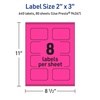 image:imageAvery Printable Rectangle Scalloped Labels Sure Feed Technology 2 x 3 Neon Magenta Labels PrinttoTheEdge LaserInkjet Printable 80 Total Great for Mailing and Candles640 labels