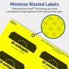 image:imageAvery Printable Rectangle Scalloped Labels Sure Feed Technology 2 x 3 Neon Yellow Labels PrinttoTheEdge LaserInkjet Printable 80 Total Great for Mailing and Candles320 labels