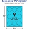 image:imageAvery Printable Round Scalloped Labels Sure Feed Technology 212 Diameter Bright Blue Labels PrinttoTheEdge LaserInkjet Printable 90 Total Great for Mailing Seals and Candles180 labels