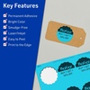 image:imageAvery Printable Round Scalloped Labels Sure Feed Technology 212 Diameter Bright Blue Labels PrinttoTheEdge LaserInkjet Printable 90 Total Great for Mailing Seals and Candles90 labels