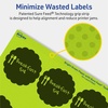 image:imageAvery Printable Round Scalloped Labels Sure Feed Technology 212 Diameter Bright Green Labels PrinttoTheEdge LaserInkjet Printable 90 Total Great for Mailing Seals and Candles90 labels