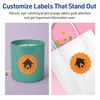 image:imageAvery Printable Round Scalloped Labels Sure Feed Technology 212 Diameter Bright Orange Labels PrinttoTheEdge LaserInkjet Printable 90 Total Great for Mailing Seals and Candles90 labels