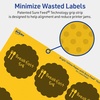 image:imageAvery Printable Round Scalloped Labels Sure Feed Technology 212 Diameter Bright Yellow Labels PrinttoTheEdge LaserInkjet Printable 90 Total Great for Mailing Seals and Candles180 labels