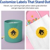 image:imageAvery Printable Round Scalloped Labels Sure Feed Technology 212 Diameter Bright Yellow Labels PrinttoTheEdge LaserInkjet Printable 90 Total Great for Mailing Seals and Candles90 labels