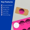 image:imageAvery Printable Round Scalloped Labels Sure Feed Technology 212 Diameter Neon Magenta Labels PrinttoTheEdge LaserInkjet Printable 180 Total Great for Mailing Seals and Candles90 labels