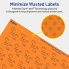 image:imageAvery Printable Square Labels Sure Feed Technology 1 x 1 Bright Orange Labels PrinttoTheEdge LaserInkjet Printable 3840 Total Great for Soaps and QR Codes3 840 labels