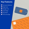 image:imageAvery Printable Square Labels Sure Feed Technology 1 x 1 Bright Orange Labels PrinttoTheEdge LaserInkjet Printable 3840 Total Great for Soaps and QR Codes960 labels