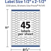 image:imageAvery TrueBlock Matte White Barbell Labels Sure Feed Technology 05 x 25 450 Matte White Labels LaserInkjet Printable Great for Jewelry and Product Merchandising2 250 labels