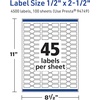image:imageAvery TrueBlock Matte White Barbell Labels Sure Feed Technology 05 x 25 450 Matte White Labels LaserInkjet Printable Great for Jewelry and Product Merchandising4 500 labels