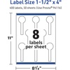 image:imageAvery TrueBlock Matte White Lollipop Labels Sure Feed Technology 15 x 4 800 Matte White Labels PrinttoTheEdge LaserInkjet Printable Great for Packaging and Product Merchandising400 labels