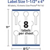 image:imageAvery TrueBlock Matte White Lollipop Labels Sure Feed Technology 15 x 4 800 Matte White Labels PrinttoTheEdge LaserInkjet Printable Great for Packaging and Product Merchandising80 labels