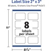 image:imageAvery TrueBlock Matte White Rectangle Scalloped Labels Sure Feed Technology 2 x 3 80 Matte White Labels PrinttoTheEdge LaserInkjet Printable Great for Packaging and Product Merchandising80 labels