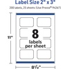 image:imageAvery TrueBlock Matte White Rectangle Scalloped Labels Sure Feed Technology 2 x 3 80 Matte White Labels PrinttoTheEdge LaserInkjet Printable Great for Packaging and Product Merchandising200 labels