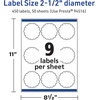 image:imageAvery TrueBlock Matte White Round Scalloped Labels Sure Feed Technology 25 Diameter 90 Matte White Labels PrintToTheEdge LaserInkjet Printable Great for Packaging and Product Merchandising450 labels