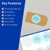 image:imageAvery TrueBlock Matte White Round Scalloped Labels Sure Feed Technology 25 Diameter 90 Matte White Labels PrintToTheEdge LaserInkjet Printable Great for Packaging and Product Merchandising90 labels