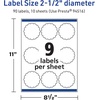 image:imageAvery TrueBlock Matte White Round Scalloped Labels Sure Feed Technology 25 Diameter 90 Matte White Labels PrintToTheEdge LaserInkjet Printable Great for Packaging and Product Merchandising90 labels