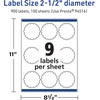 image:imageAvery TrueBlock Matte White Round Scalloped Labels Sure Feed Technology 25 Diameter 90 Matte White Labels PrintToTheEdge LaserInkjet Printable Great for Packaging and Product Merchandising900 labels