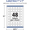 image:imageAvery TrueBlock Matte White Square Labels Sure Feed Technology 1 x 1 480 Matte White Labels PrinttoTheEdge LaserInkjet Printable Great for Product Merchandising Stickers4 800 labels