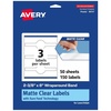 image:imageAvery Matte Clear Wraparound Band Labels Sure Feed Technology 238 x 8 Cigar Band Labels 30 Total LaserInkjet Printable150 labels