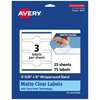 image:imageAvery Matte Clear Wraparound Band Labels Sure Feed Technology 238 x 8 Cigar Band Labels 30 Total LaserInkjet Printable75 labels