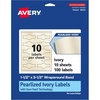 image:imageAvery Pearlized Ivory Cigar Labels Sure Feed Technology PrinttotheEdge 15 x 35 100 Labels LaserInkjet Compatible100 labels