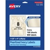 image:imageAvery Pearlized Ivory Lollipop Labels Sure Feed Technology PrinttoTheEdge 15 x 4 200 Pearlized Ivory Labels LaserInkjet Printable800 labels