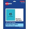 image:imageAvery Printable Barbell Labels Sure Feed Technology 12 x 212 Bright Blue Labels LaserInkjet Printable 450 Total Great for Jewelry and Cords3 600 labels