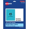 image:imageAvery Printable Barbell Labels Sure Feed Technology 12 x 212 Bright Blue Labels LaserInkjet Printable 450 Total Great for Jewelry and Cords450 labels
