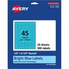 image:imageAvery Printable Barbell Labels Sure Feed Technology 12 x 212 Bright Blue Labels LaserInkjet Printable 450 Total Great for Jewelry and Cords900 labels