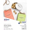 image:imageAvery Printable Blank Oval Labels 15 x 25 Glossy Crystal Clear 180 Customizable Labels 22854Glossy Clear