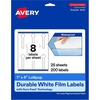 image:imageAvery Printable Durable White Lollipop Labels Sure Feed Technology 1 x 4 PrinttotheEdge Waterproof Labels Laser amp PigmentBased Inkjet Compatible 80 Total200 labels