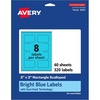 image:imageAvery Printable Rectangle Scalloped Labels Sure Feed Technology 2 x 3 Bright Blue Labels PrinttoTheEdge LaserInkjet Printable 80 Total Great for Mailing and Candles320 labels