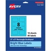 image:imageAvery Printable Rectangle Scalloped Labels Sure Feed Technology 2 x 3 Bright Blue Labels PrinttoTheEdge LaserInkjet Printable 80 Total Great for Mailing and Candles80 labels