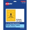 image:imageAvery Printable Rectangle Scalloped Labels Sure Feed Technology 2 x 3 Bright Yellow Labels PrinttoTheEdge LaserInkjet Printable 80 Total Great for Mailing and Candles320 labels