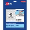 image:imageAvery TrueBlock Matte White Barbell Labels Sure Feed Technology 05 x 25 450 Matte White Labels LaserInkjet Printable Great for Jewelry and Product Merchandising1 125 labels