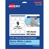 image:imageAvery TrueBlock Matte White Round Scalloped Labels Sure Feed Technology 25 Diameter 90 Matte White Labels PrintToTheEdge LaserInkjet Printable Great for Packaging and Product Merchandising900 labels