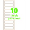 image:imageAvery 00756 Easy Align SelfLaminating ID Labels LaserInkjet 2 1516 x 3 516 White Pack of 1001132 x 312