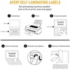 image:imageAvery 00756 Easy Align SelfLaminating ID Labels LaserInkjet 2 1516 x 3 516 White Pack of 1005 x 712