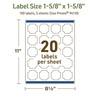 image:imageAvery Dissolvable Square Scalloped Labels Sure Feed Technology 158 x 158 Matte White PrinttoTheEdge LaserInkjet Printable 100 Labels Total100 labels