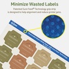 image:imageAvery Dissolvable Square Scalloped Labels Sure Feed Technology 158 x 158 Matte White PrinttoTheEdge LaserInkjet Printable 100 Labels Total500 labels