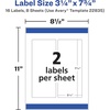 image:imageAvery Durable Waterproof Wraparound Rectangle Labels with Sure Feed Technology 325 x 775 Matte White LaserPigmentInkjet 16 Customizable Labels 22835One Size