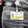 image:imageAvery Durable Wide ID Badges for Lanyards Laser Printable on Both Sides Blank White 80 Total 3375 x 2125 61611218 x 338