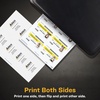 image:imageAvery Durable Wide ID Badges for Lanyards Laser Printable on Both Sides Blank White 80 Total 3375 x 2125 61611218 x 338
