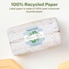 image:imageAvery EcoFriendly Matte White Recycled Square Scalloped Labels 158 x 158 PrinttoTheEdge Matte White Labels Permanent Adhesive LaserInkjet Printable 200 Total2 000 labels