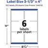 image:imageAvery Glossy Clear Rectangle Labels Sure Feed Technology 313 x 4 30 Glossy Clear Labels LaserInkjet Printable150 labels