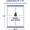 image:imageAvery Glossy White Square Labels Sure Feed Technology 4 x 4 40 Glossy White Labels Permanent Adhesive LaserInkjet Printable40 labels