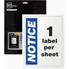 image:imageAvery Industrial Outdoor Vinyl Sign Labels 35 x 5 Permanent Laser Printable White 100 Blank Signs 61550