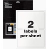 image:imageAvery Industrial Outdoor Vinyl Sign Labels 5 x 7 Permanent Laser Printable White 50 Blank Signs 61551